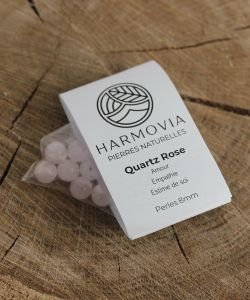 Perles Quartz Rose 8mm, 1 pièce